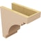 Ekena Millwork 6"W x 12"D x 12"H Classic Pescadero Rough Cedar Woodgrain TimberThane Corbel, Primed Tan CORUR06X12X12PECRCPR - alternate 5